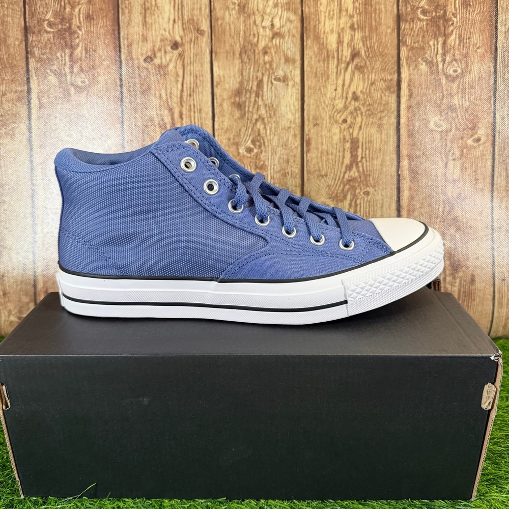 Converse CTAS Malden Street Mid Shoes Mens Size 10 Indigo Storm Blue Canvas Nw